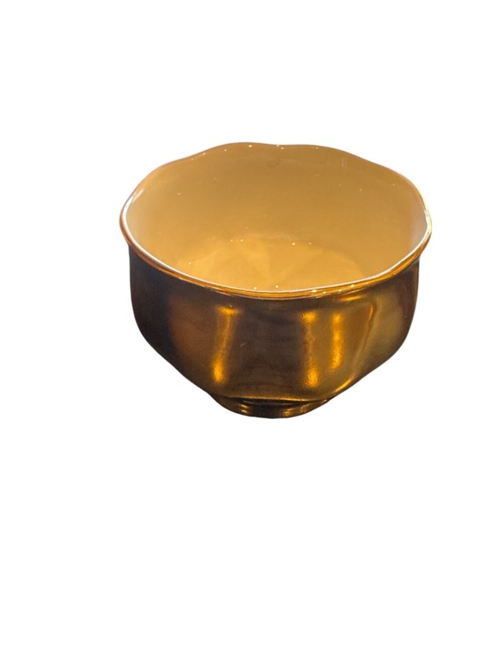 Hall Golden Glo 22K Gold Coffee Tea Set 22K Gold USA Teapot Creamer Sugar MCM - Picture 10 of 16